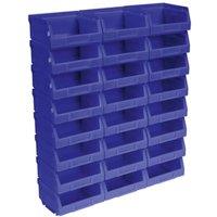 Sealey TPS124B Plastic Storage Bin 105 X 85 X 55Mm - Blue Pack Of 24, Multi