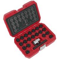 Sealey Locking Wheel Nut Key Set 22Pc - Vag