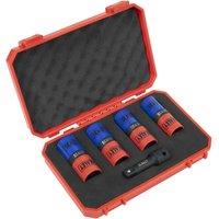 Sealey SX1820S 5Pc Double Ended Impact Socket Set 1 2inchsq Drive Alloy Wheel, Multi