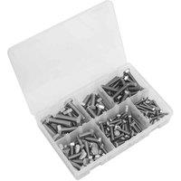 Sealey Stainless Steel Setscrew Assortment 150Pc M5-m10