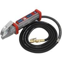 Sealey Tyre Inflator 2.7M Hose With Clip-on Connector