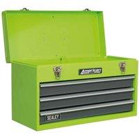 Sealey Tool Chest 3 Drawer Portable - Hi-vis Green Grey