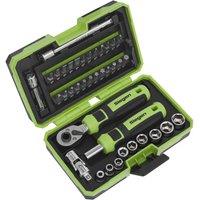 Sealey S01255 Socket & Bit Set 38Pc 1 4inchsq Drive, Multi