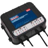 Sealey Four Bank 6 12V 8A 4 X 2A Auto Maintenance Charger