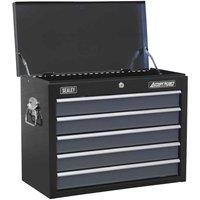 Sealey Topchest 5 Drawer With Ball-bearing Slides - Black Grey