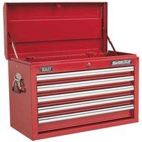 Sealey Topchest 5 Drawer With Ball Bearing Slides - Red