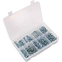 Sealey Self-tapping Screw Assortment 305Pc Pan Head Pozi Zinc