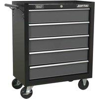 Sealey Rollcab 5 Drawer With Ball-bearing Slides - Black Grey
