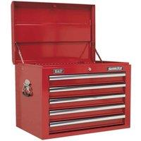 Sealey Topchest 5 Drawer With Ball-bearing Slides - Red