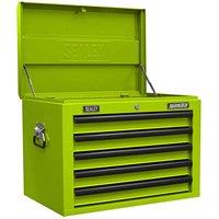 Sealey Topchest 5 Drawer With Ball-bearing Slides - Green Black