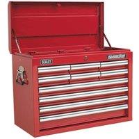 Sealey Topchest 10 Drawer With Ball-bearing Slides - Red