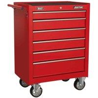 Sealey Rollcab 6 Drawer With Ball-bearing Slides - Red