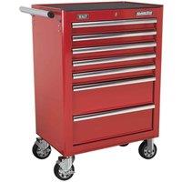 Sealey Rollcab 7 Drawer With Ball-bearing Slides - Red