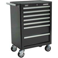 Sealey Rollcab 7 Drawer With Ball-bearing Slides - Black
