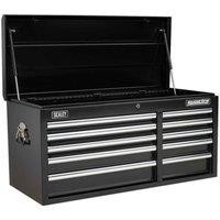 Sealey Topchest 10 Drawer Ball-bearing Slides Heavy-duty - Black