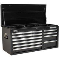 Sealey Topchest 14 Drawer Ball-bearing Slides Heavy-duty - Black