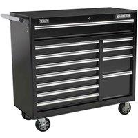 Sealey Rollcab 12 Drawer Ball-bearing Slides Heavy-duty - Black