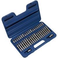 Sealey Trx-star Hex Spline Bit Set 42Pc 3 8inch & 1 2inchsq Drive