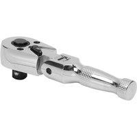 Sealey AK661SF Ratchet Wrench Flexi-head Stubby 3 8inchsq Drive, Multi