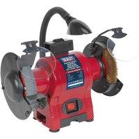Sealey Bench Grinder 150Mm & Wire Wheel Combo With Worklight 230V