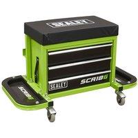 Sealey Mechanic's Utility Seat & Toolbox - Green