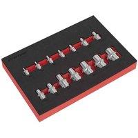 Sealey AK61807 Trx-star Socket Set 14Pc 1 4inch 3 8inch & 1 2inchsq Drive E4-e24, Multi