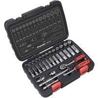 Sealey AK27480 Socket Set 32Pc 1 4inchsq Drive Lock-on - Metric, Multi