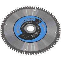 Sealey Aluminium Cutting Tct Saw Blade 250 X 30Mm - 80Tpu