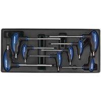 Sealey Tool Tray With T-handle Trx-star Key Set 8Pc