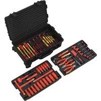 Sealey 1000V Insulated Tool Kit 1 2inchsq Drive 49Pc