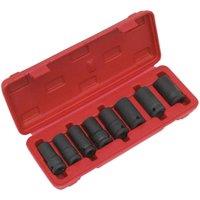Sealey Locking Wheel Nut Removal Set 8Pc 1 2inchsq Drive