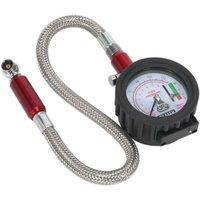 Sealey Tyre Pressure Gauge With Tyre Tread Depth Gauge - Flexi Hose