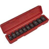 Sealey AK2301 Impact Trx-star Female Socket Set 10Pc 1 2inchsq Drive, Multi
