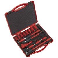Sealey AK7940 Insulated Socket Set 16Pc 3 8inchsq Dr 6Pt Walldrive Vde App., Multi