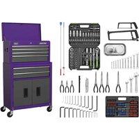 Sealey Tool Chest Combo 6 Drawer - Purple Grey & 170Pc Tool Kit