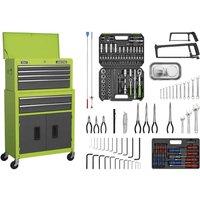 Sealey Tool Chest Combo 6 Drawer - Green Grey & 128Pc Tool Kit