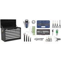 Sealey Topchest 10 Drawer - Black & 139Pc Tool Kit