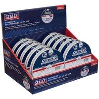 Sealey Cutting Disc 115 X 1.2Mm Display Box 10 Packs Of 10