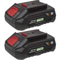 Sealey BK02 Power Tool Battery Pack 20V 2Ah Kit For Sv20 Series, Multi