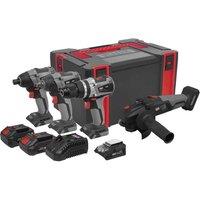 Sealey 4 X 20V Sv20 Series Brushless Tool Combo - 2 Batteries
