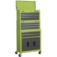 Sealey Rollcab Mid-box Tool Chest & Topchest Stack - Green