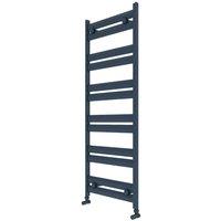 Carisa Soleil 1225X0480 - Anthtracite Grey Ral 7016 - Aluminium Towel Radiator, Grey