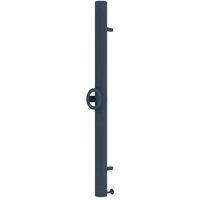 Carisa Otto S 1200X0075 - Anthtracite Grey Ral 7016 - Electric Aluminium Towel Radiator, Grey