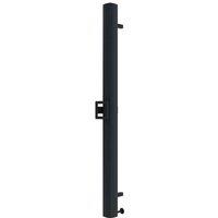 Carisa Vesta S 1200X0070 - Black Ral 9005 - Electric Aluminium Towel Radiator, Black