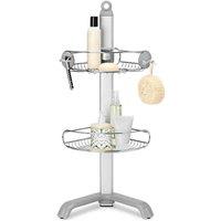 Simplehuman Corner Shower Caddy, Silver