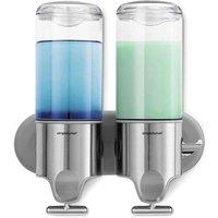 Simplehuman Twin Wall Pumps, Silver