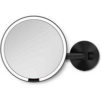 Simplehuman Hard Wired Wall Mount Mirror Matte Black, Black