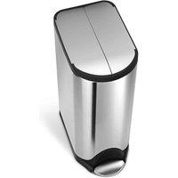 Simplehuman 30L Butterfly Bin Brushed