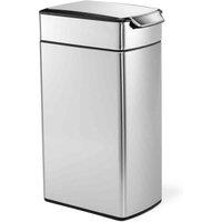 Simplehuman 40L Slim Touch-bar Bin Brushed