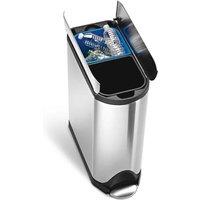 Simplehuman 40L 20 20 Butterfly Bin Brushed